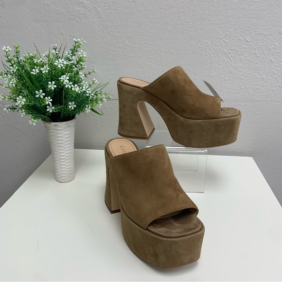 Coach “Bobi” Woven Slip-On Platform Sandals Size 9 - Picture 3 of 9